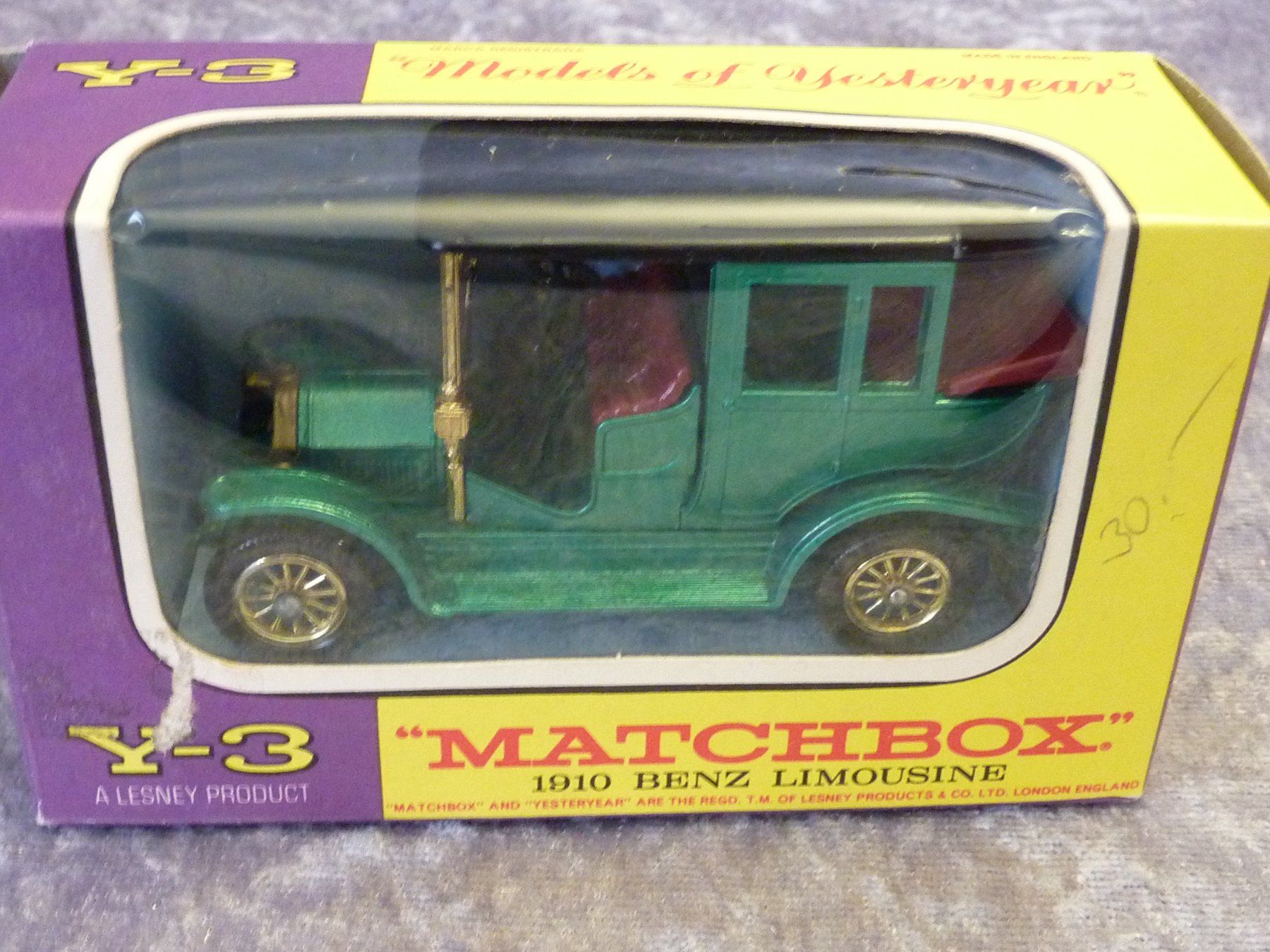 Matchbox Modellini d'auto: 1910 Benz Limousine – Nuovo e nell'imballaggio originale da Dürrenäsch venduto da modellautos4you 1