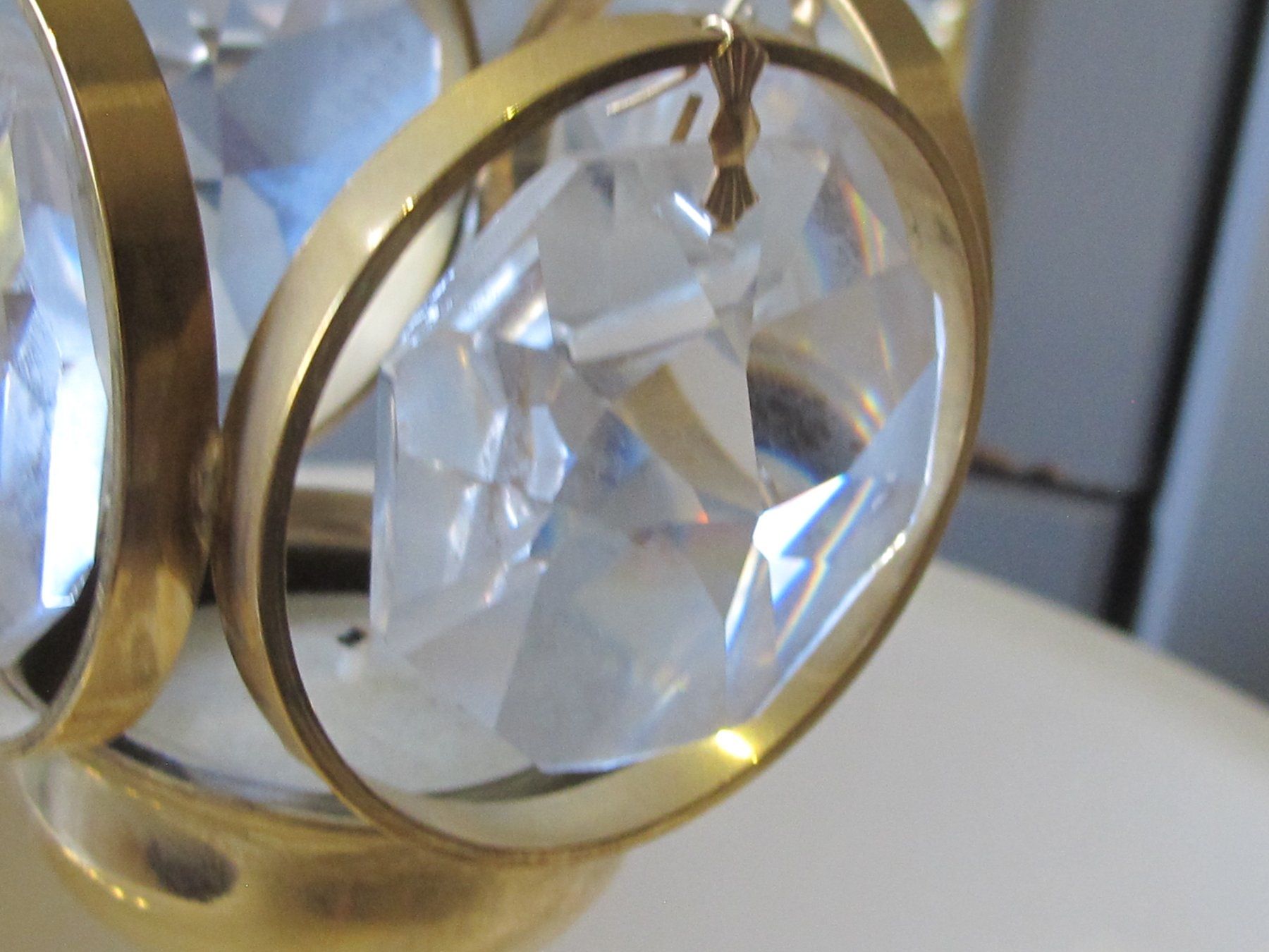 Portacandele: Teelichthalter Oder Kerzenständer Messing Mit 4 Kristallen – Usato da Altnau venduto da AntonioPriveWatches 3