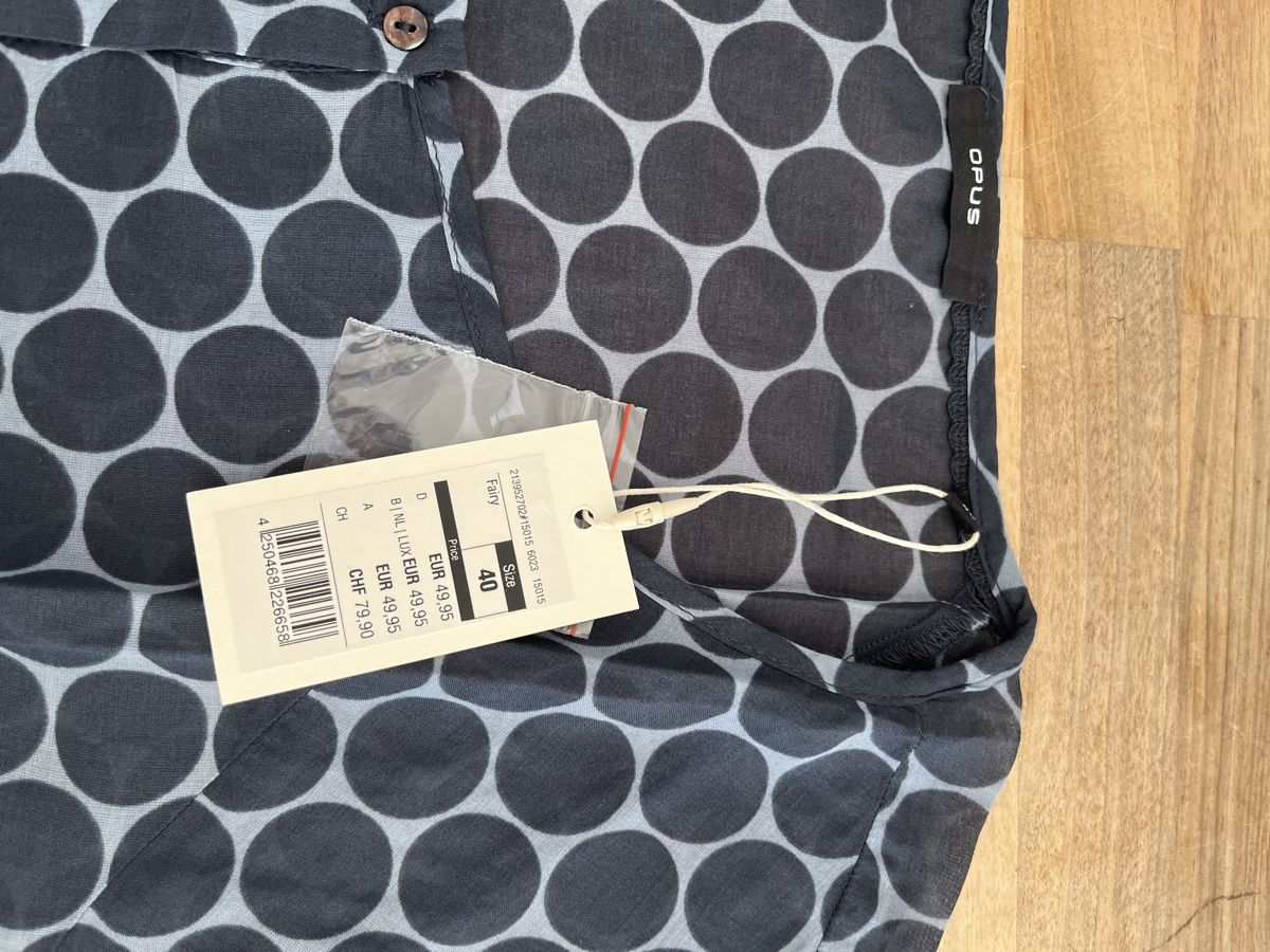 Opus Camicette: Neue Opus Baumwolle Bluse mit Etikette – Nuovo e nell'imballaggio originale da Wettingen venduto da epe_9vbf 3
