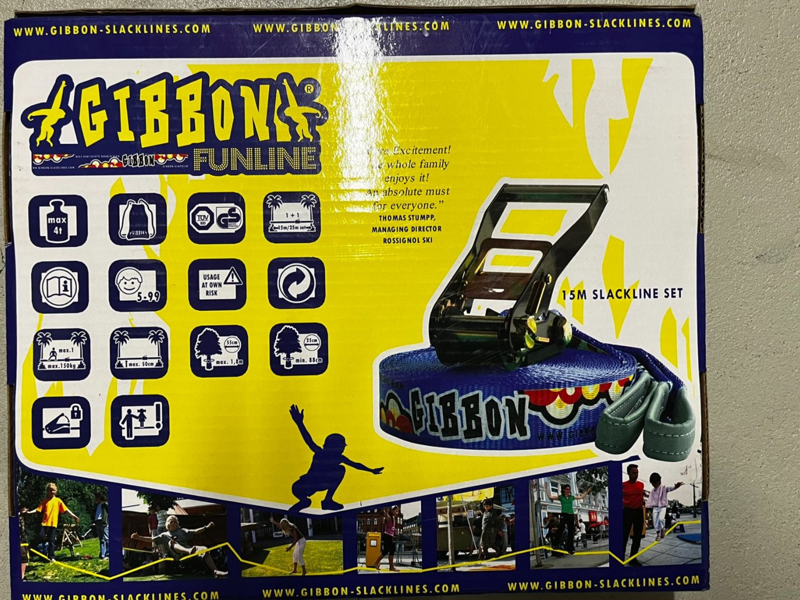 Slackline: Slackline Gibbon Funline mit TreeWear – Neuf avec emballage d'origine à Oberrohrdorf par dan_87cv 1