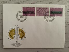 1982 FDC 100 Jahre Gotthard Bahn