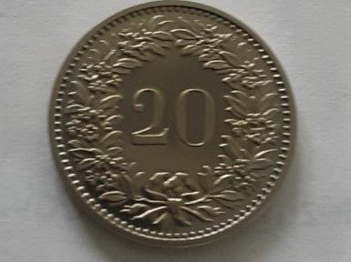 Tutti le monete: 20 Rappen 1979 PP / Stgl – Usato da Hofstetten SO venduto da wer_52gh 1