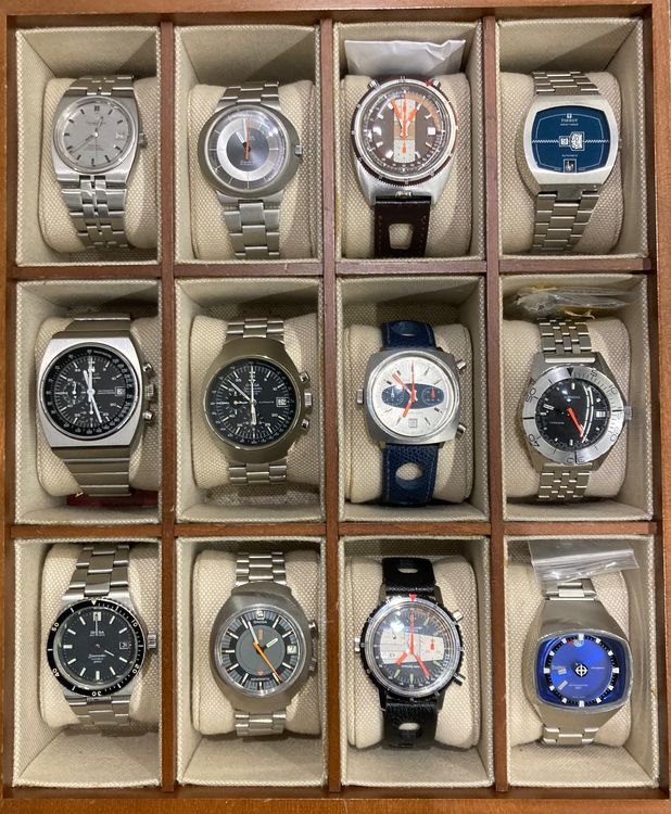 Collection vintage Om ga Breitling Tissot Sandoz Zodiac Comprare