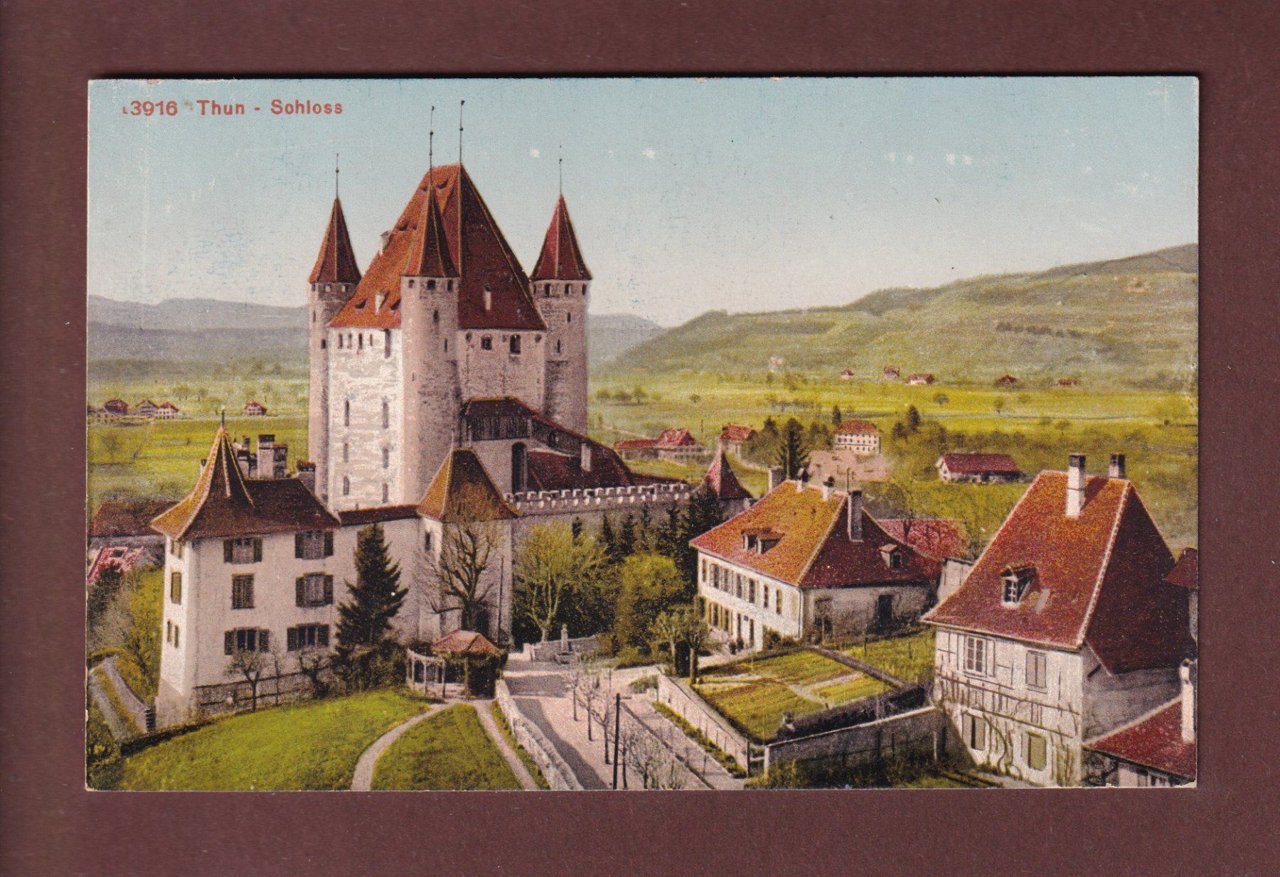 Ansichtskarten: THUN - Teil mit Schloss – Gebraucht aus Pully von nicecards