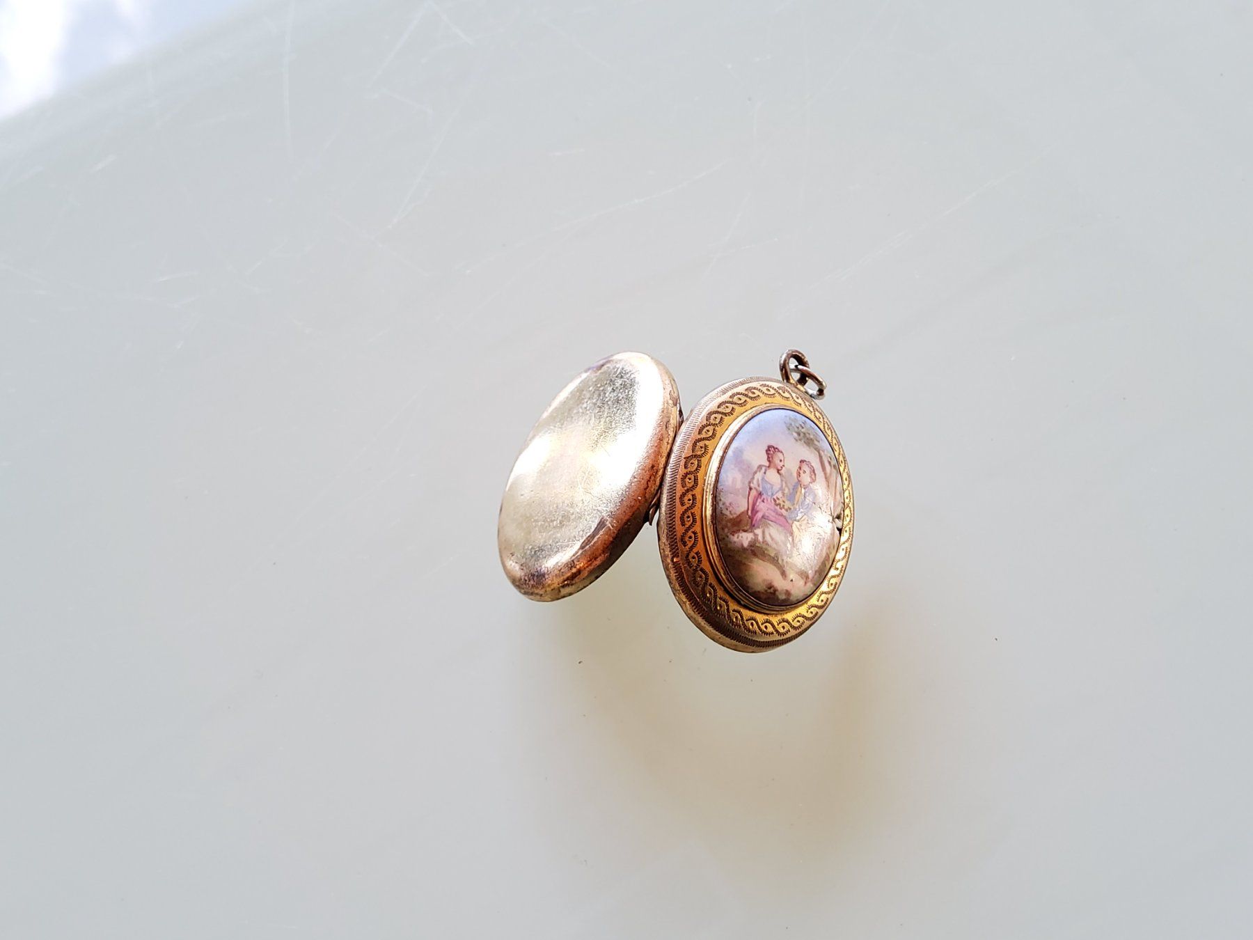 Ciondoli: Joli médaillon portrait pendentif  – Usato da Malleray venduto da Broc-Mo 4