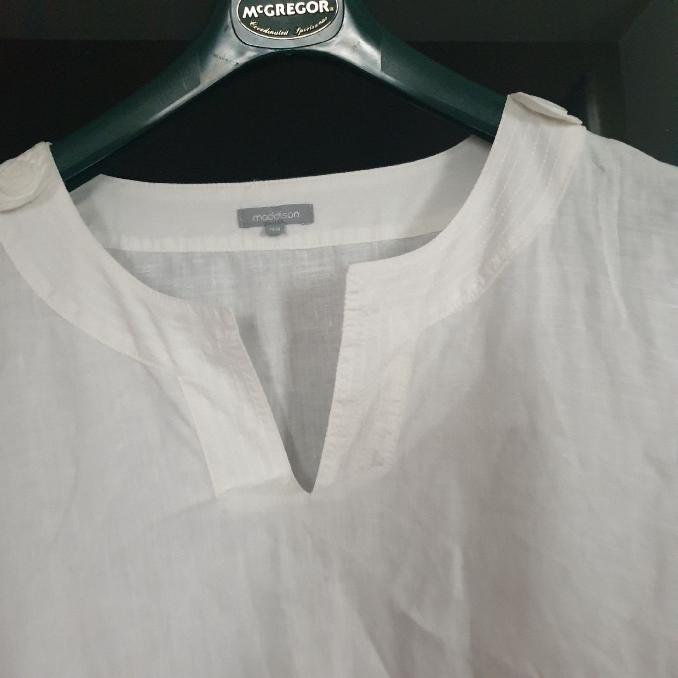 Vestiti: Madisson schönes Leinenkleid in weiss Gr. 46 – Nuovo (secondo la descrizione) da Frenkendorf venduto da Moon111 2