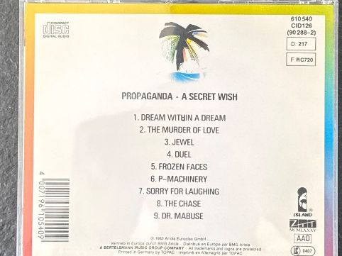 CD: Propaganda - A Secret Wish - Kult CD! – Usato da Kölliken venduto da Flue68 2