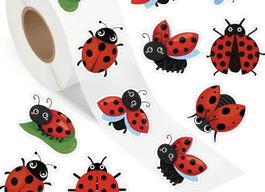 Süssi Marienkäfer Kleber, Sticker Rolle, 500ex.🐞