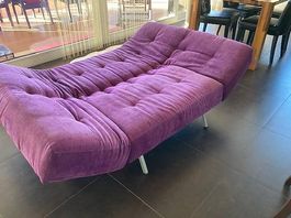 Bettsofa lila 200x120 cm modern & bequem
