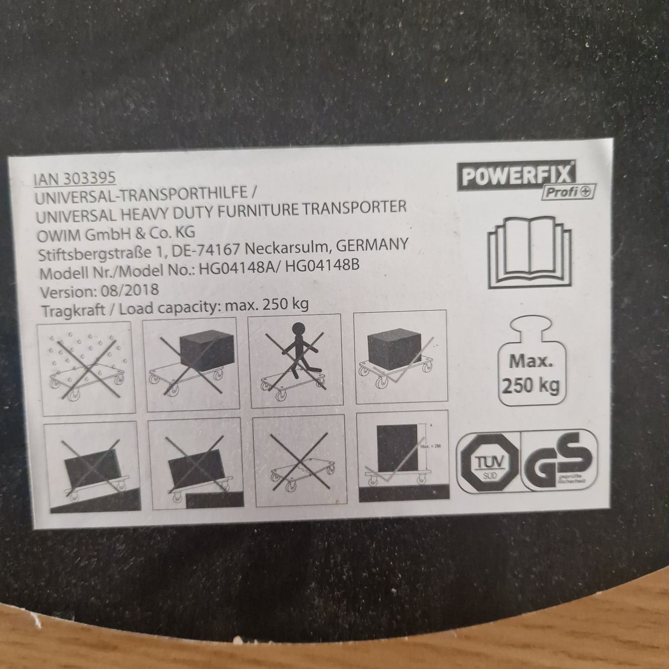 Altro per stoccaggio & trasporto: POWERFIX Möbelroller/Möbel-Roller, Umzugshelfer – Usato da Rüschlikon venduto da -J05u3- 2
