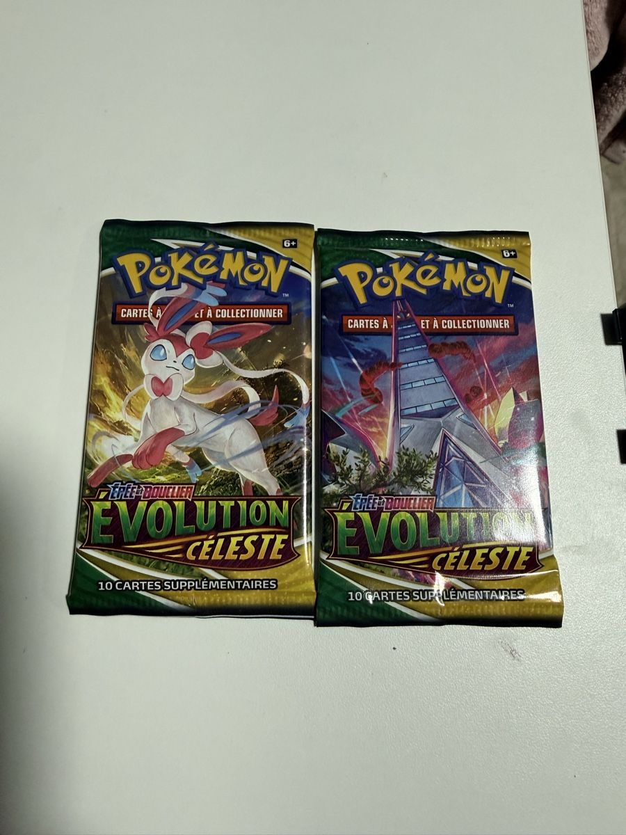 Pokémon Cartes à collectionner: 2 booster Pokémon évolution céleste  – Neuf avec emballage d'origine à Pomy par Asw.luxury
