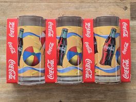 Coca Cola Gläserset Beach in OVP von 1997