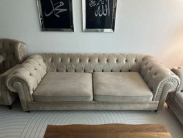Sofa Garnitur 3-Sitzer 2-Sitzer Sessel, sehr guter Zustand