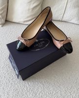 Prada Ballerina, Gr. 39.5, Farbe nude/schwarz