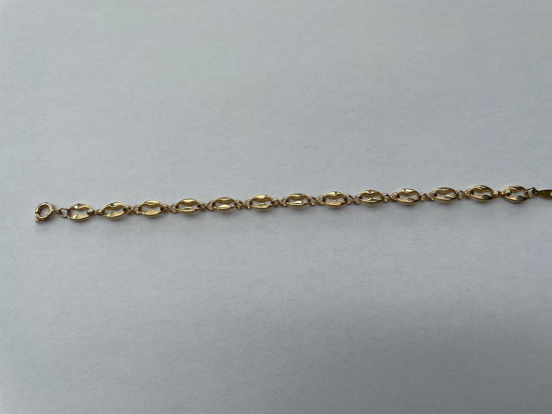Bracciali & Braccialetti: Anker-Armband vergoldet mit Federring – Usato da Schnaus venduto da sueg01