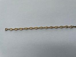 Anker-Armband vergoldet mit Federring