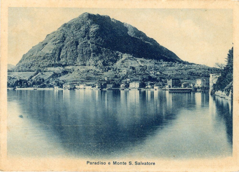 Cartoline postali: Paradiso   TI   et Monte San Salvatore – Usato da Brig venduto da Valcards54