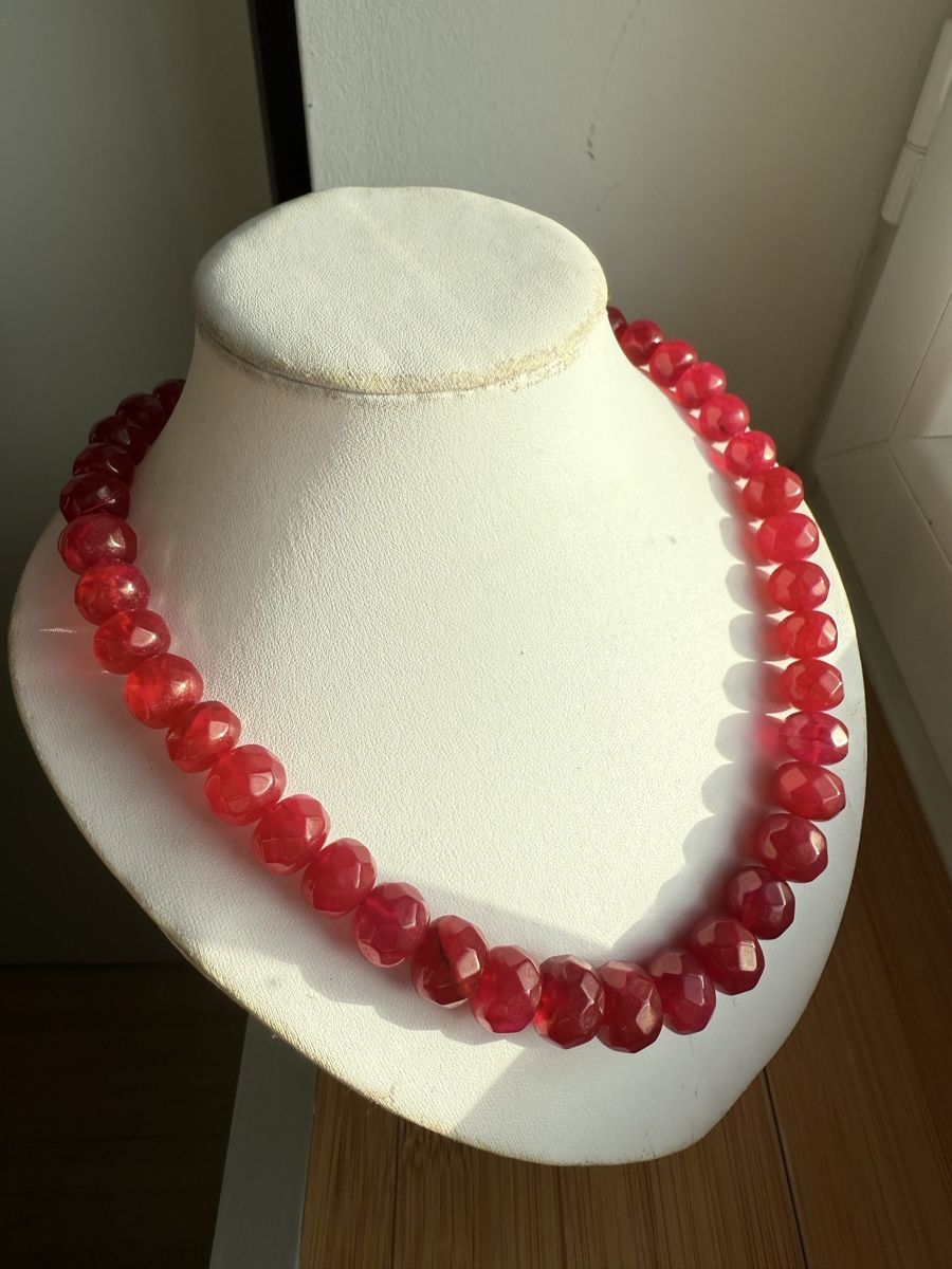 Catenine: Rote Jade Kette NEU – Nuovo e nell'imballaggio originale da Basel venduto da Chili007 2