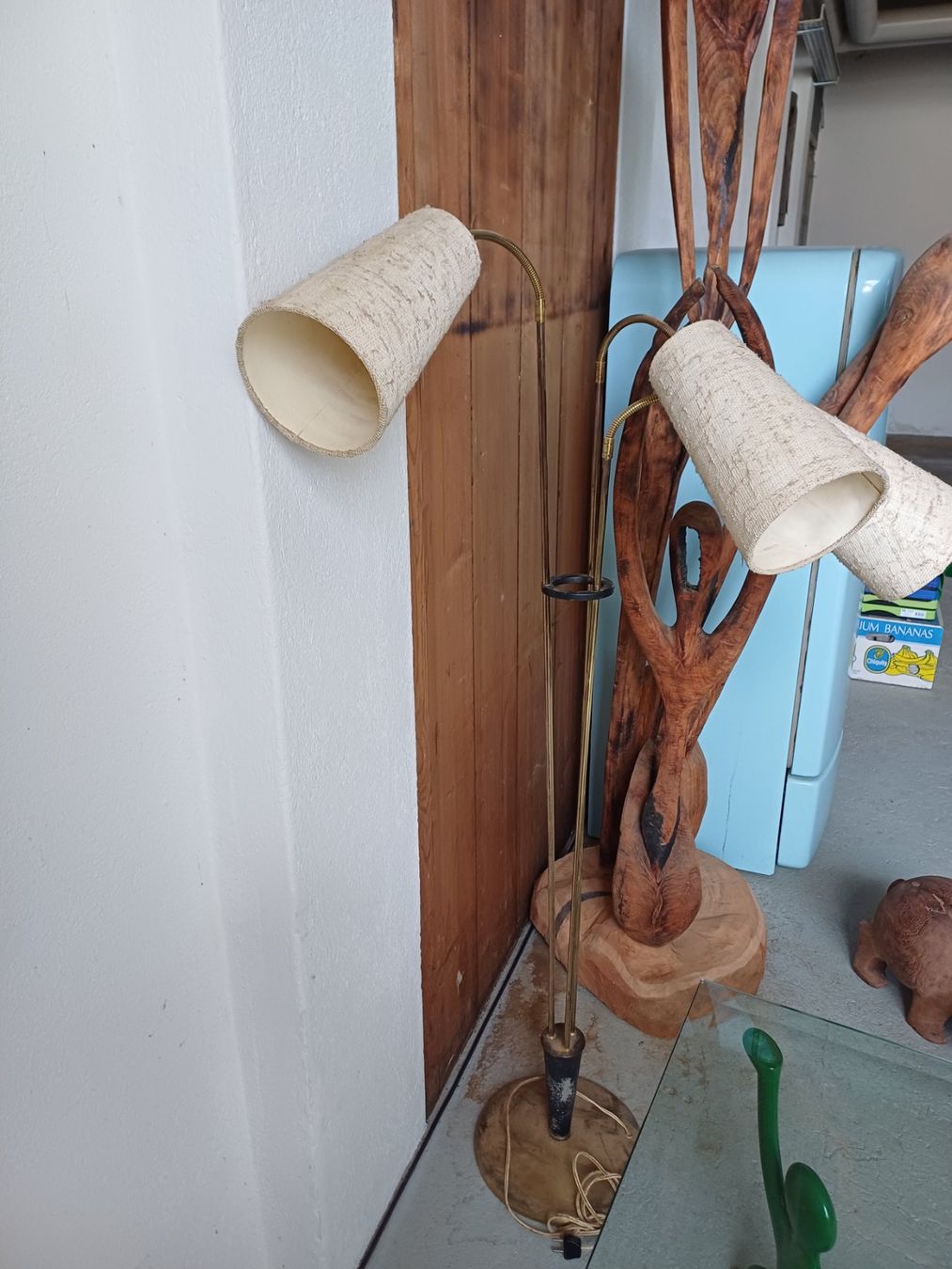 Lampade: 60iger originalTüten Hänge und Stehlampe. – Usato da Bern venduto da helio71 4