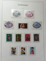 Liechtenstein Briefmarken Sammlung, Jahrgang 1977, Top!