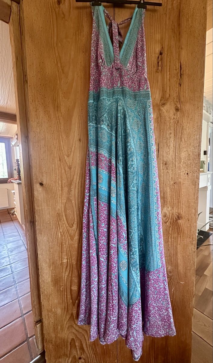 Vestiti: Sommerliches Maxikleid, Einheitsgrösse, Seide/Viskose Mix – Usato da Winikon venduto da Srzsmi