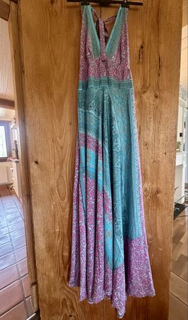 Sommerliches Maxikleid, Einheitsgrösse, Seide/Viskose Mix