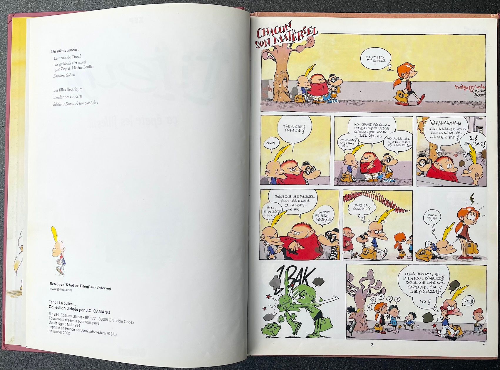 Fumetti: Titeuf 3 - ça épate les filles – Usato da Burgdorf venduto da Bsb7 2