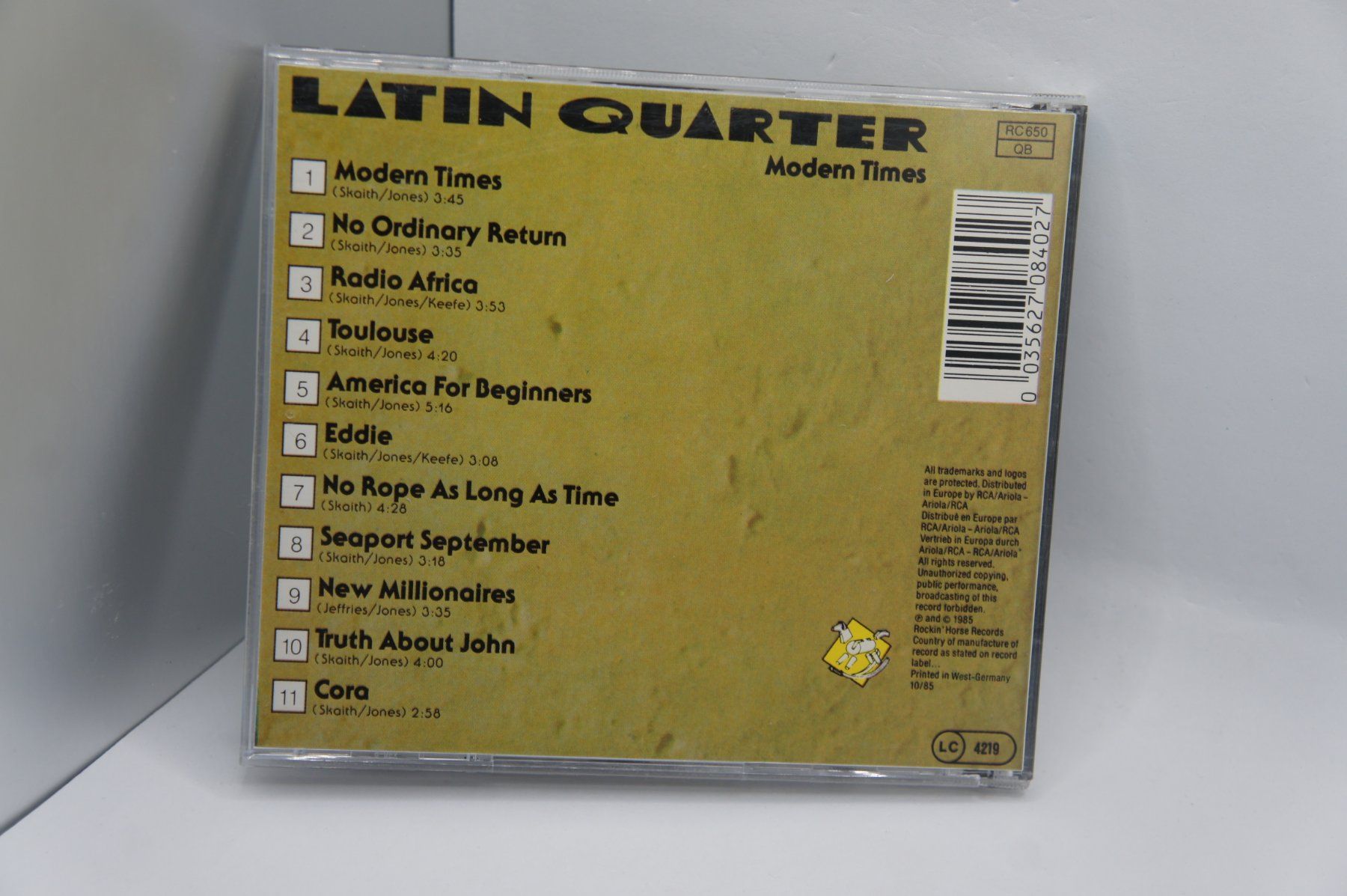 CD: CD Latin Quarter - Modern Times – Usato da Ernetschwil venduto da luisvonerni 2