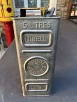 Shell Benzinkanister 5 Liter Metall antik gebrauchter Zustan