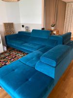 Ecksofa Stoff Petrol guter Zustand
