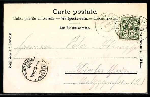 Ansichtskarten: Vals, Kirche St. Peter und Ortsansicht – Gebraucht aus Berlin von bartko-reher 1