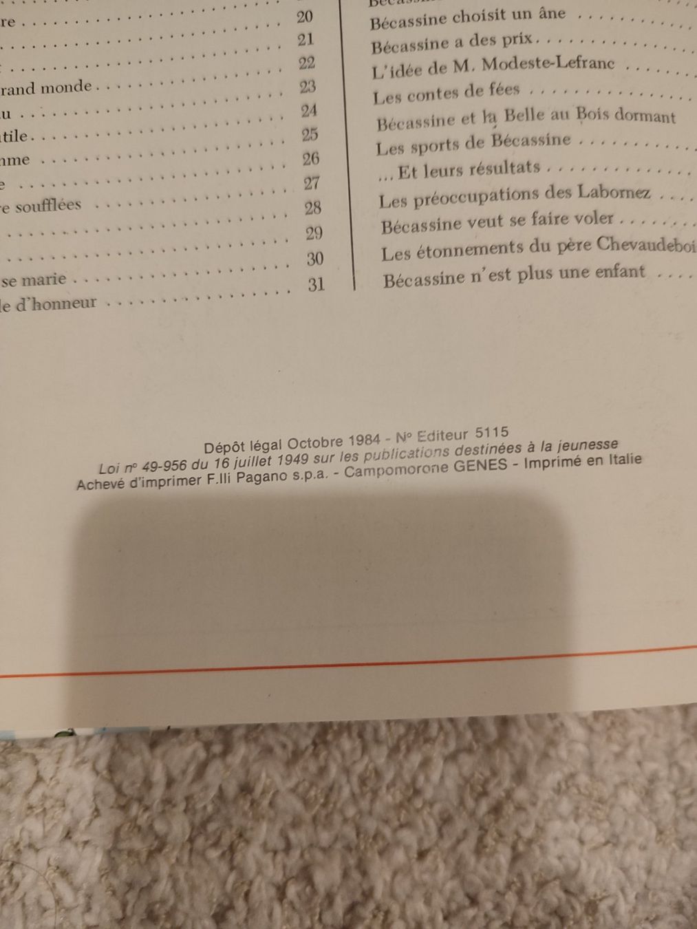 Comics: L'enfance de Bécassine - 1984 – Gebraucht aus Bougy-Villars von Vogue 1