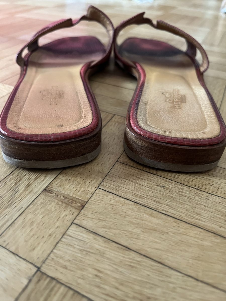 Hermès Chaussures hommes: Hermes Oran sandals lizard – D'occasion à Lugano par Vintage.Mood 3