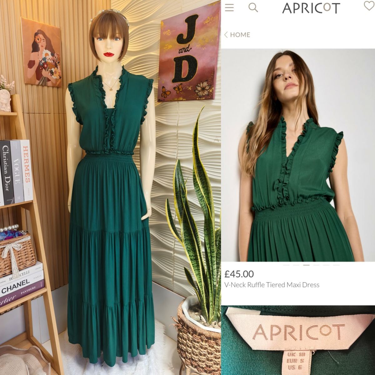 Vestiti: Apricot Viscose Midi Dress – Usato da St.Josefen venduto da lop_lh8d 3
