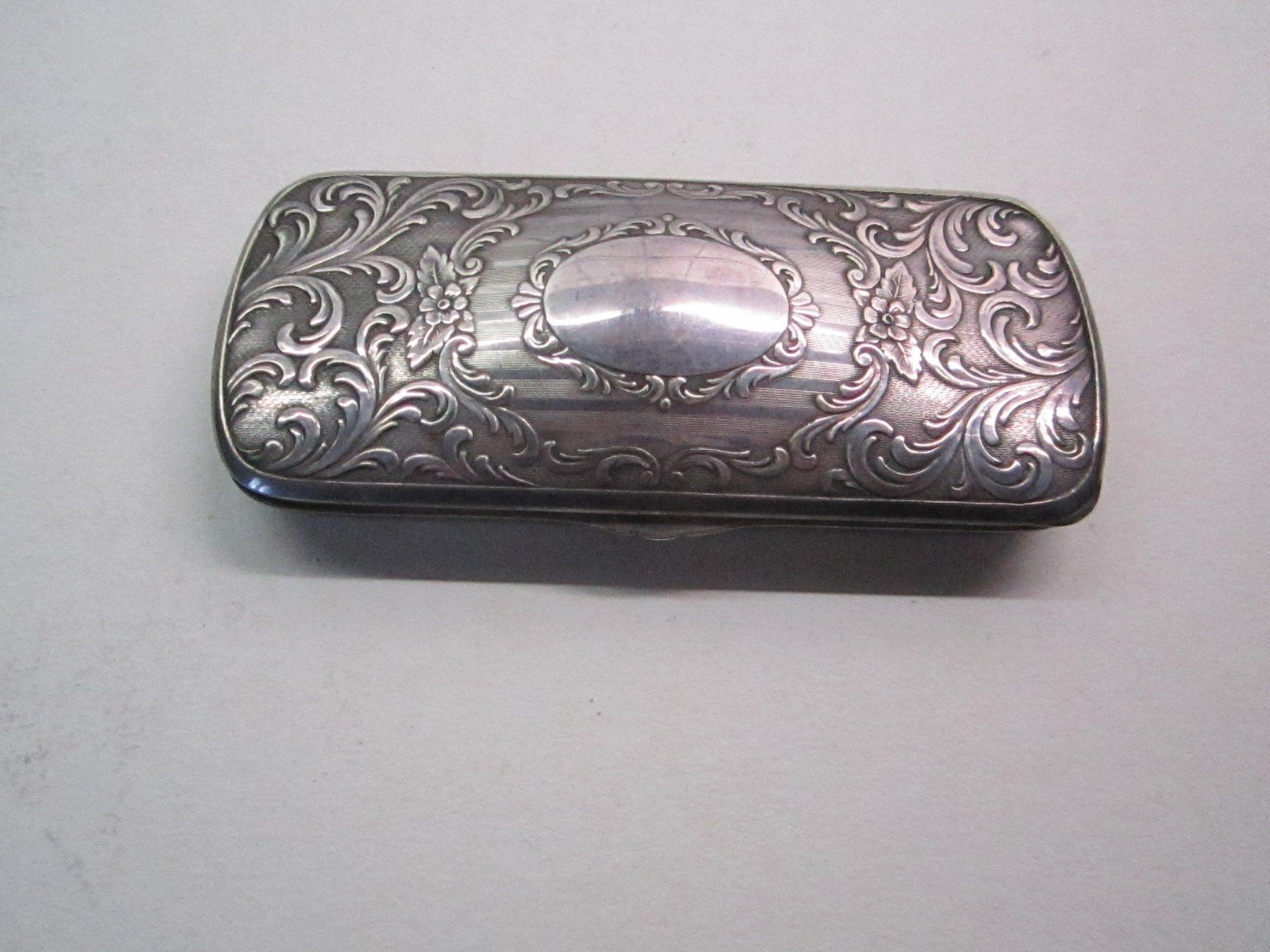 Occhiali & Lenti: Antike-Brille-Rund mit Etui-Versilbert. – Usato da Mellingen venduto da Wupper 1