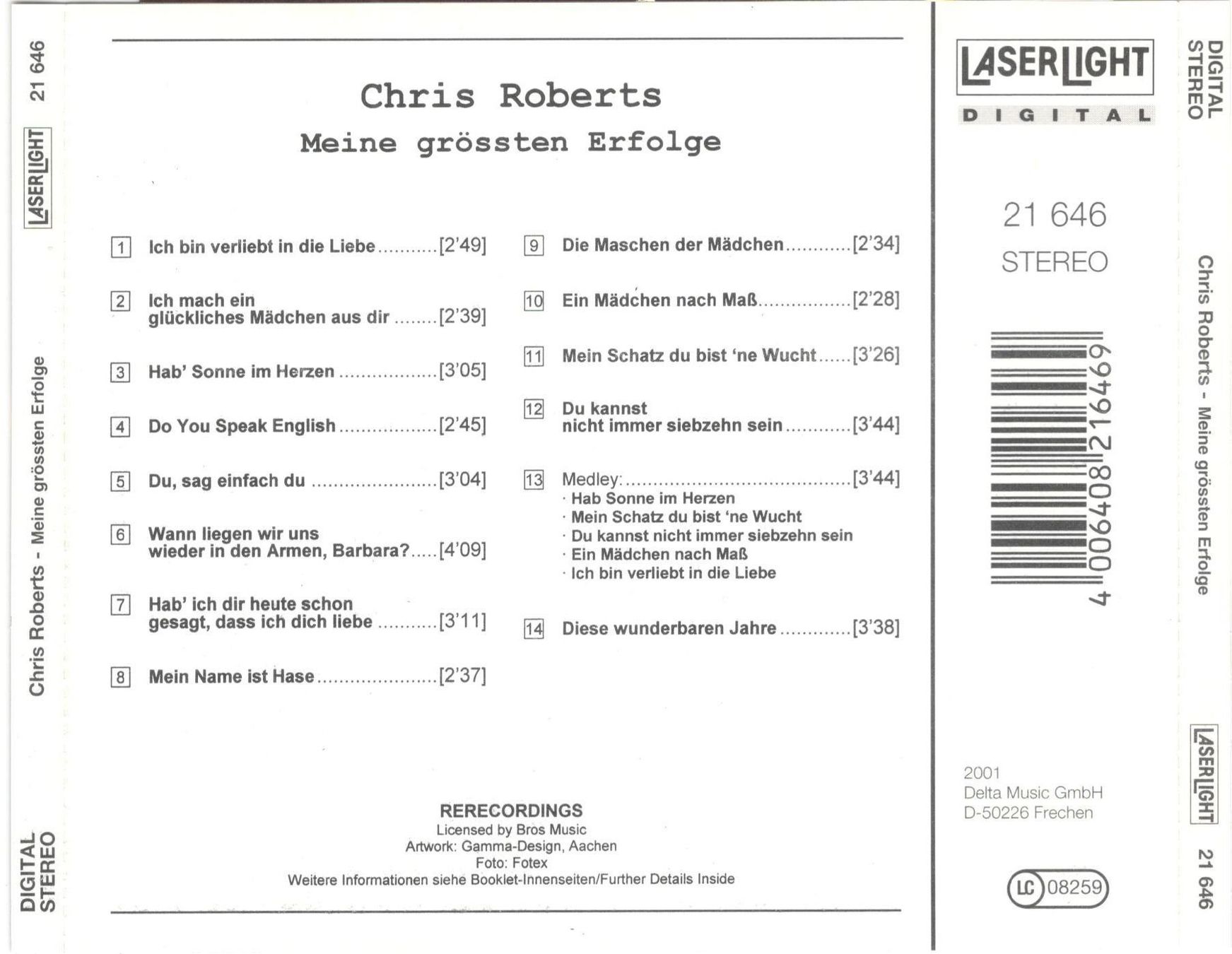 CD: Chris Roberts CD Meine Größten Erfolge – Usato da St. Margarethen TG venduto da ursk10 1