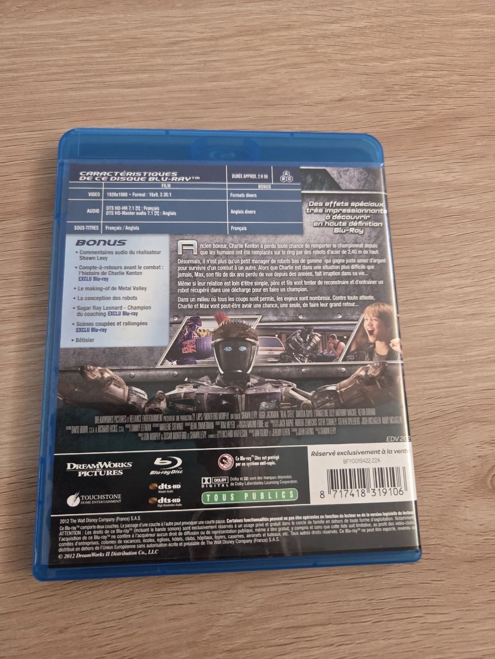 Tutti i DVDs: Blu-ray Real Steel Hugh Jackman  – Usato da Tramelan venduto da mic_5lzm 1