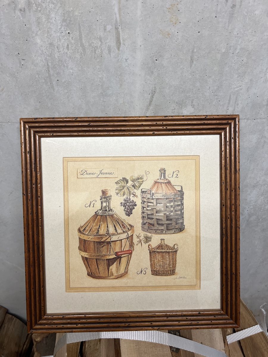 Gemälde: Tableau  - Dames Jeannes et raisins – Neu (gemäss Beschreibung) aus Châtel-St-Denis von gpf_6dsd