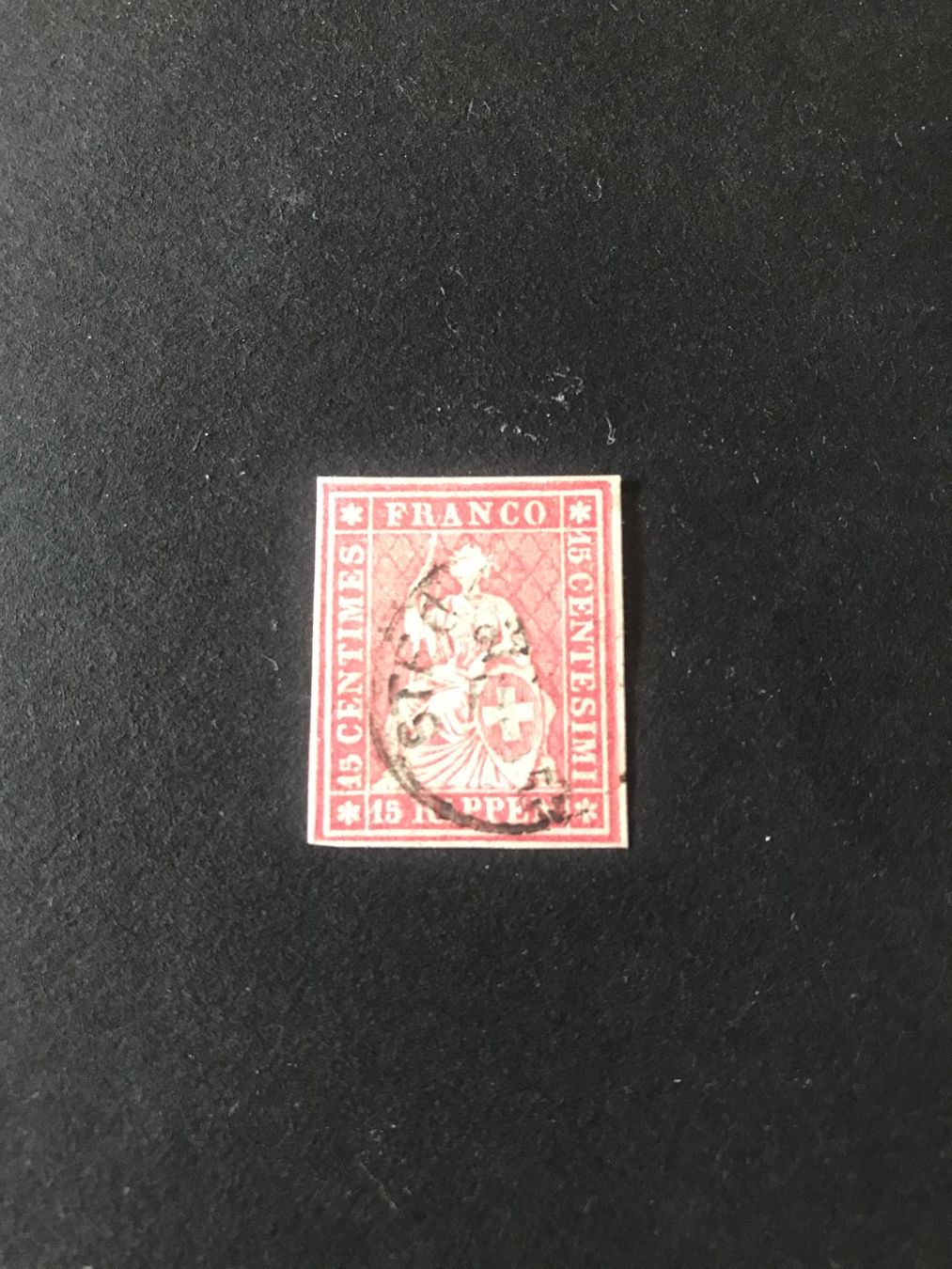 Alle Briefmarken: Schöner Strubel 24 G, breitrandig – Gebraucht aus stäfa von brandy66
