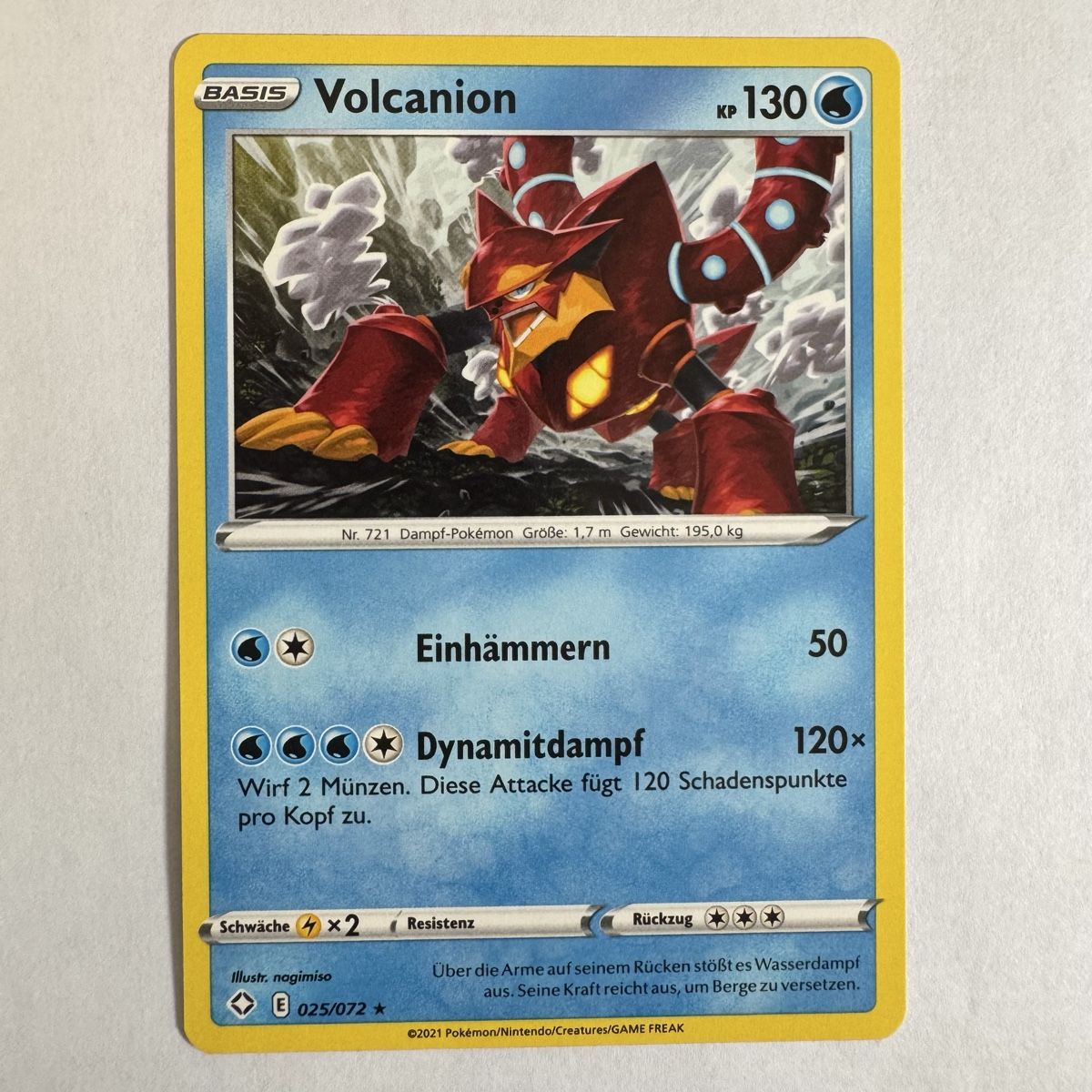 Pokémon Carte collezionabili: Pokémon Volcanion - 25 / 72 - DE – Nuovo (secondo la descrizione) da Staad SG venduto da miaCards