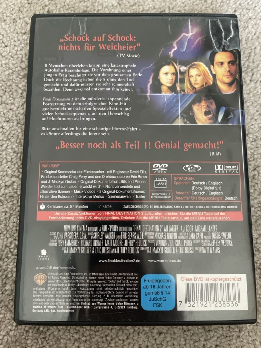 Tous les DVDs: DVD Film Final Destination 2 – D'occasion à Unterkulm par AnoliOccasion 3
