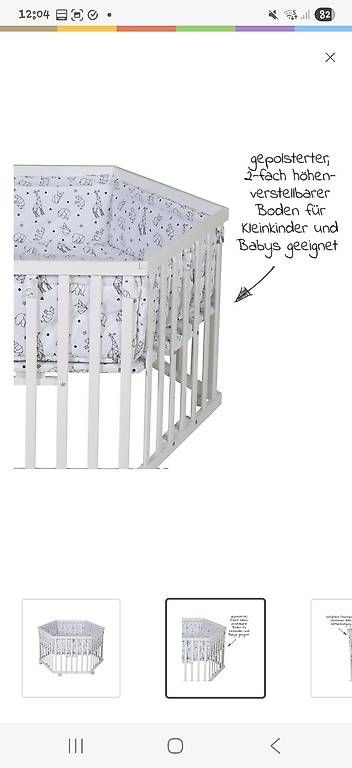 Box & Barriere di sicurezza: Laufgitter Schardt 6-eckig weiss – Usato da Wattenwil venduto da annina1187 3