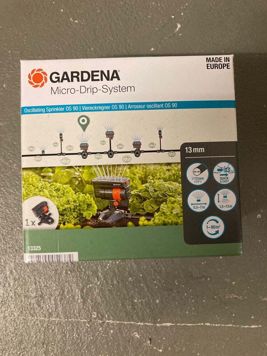 Gardena Tutti gli attrezzi: Gadena systeme micro drip carré OS 90 – Nuovo e nell'imballaggio originale da Hombrechtikon venduto da Steph.