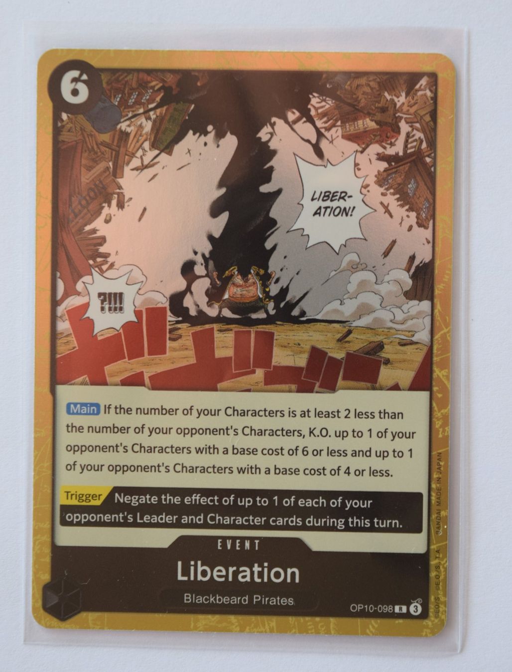 Bandai Carte collezionabili: One Piece Liberation OP10-098 R – Usato da Lugano venduto da VlaseCard