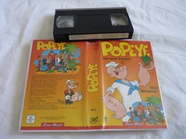 Rare VHS Erstausgabe - Popeye und seine Freunde - Trickfilm