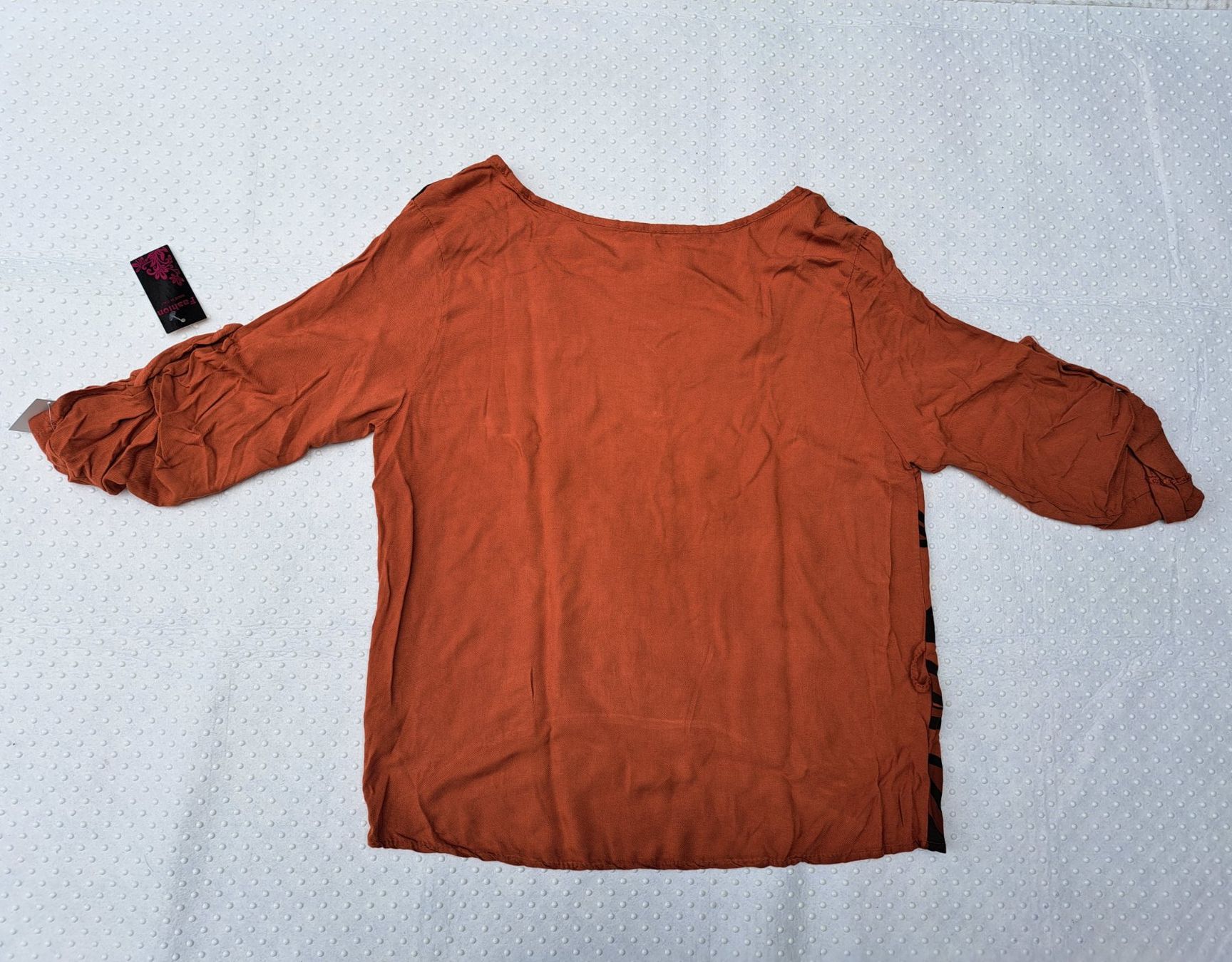 Camicette: NEU! Orange Sommerbluse mit Blumenmuster, Grösse 40 – Nuovo e nell'imballaggio originale da Gysenstein venduto da joshuas81 3