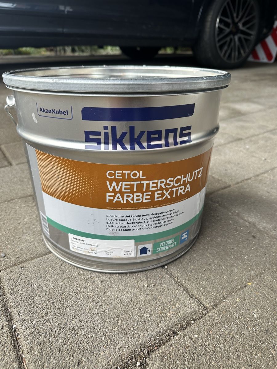 Colori: Fassadenfarbe Holzfarbe Sikkens Grau NEU – Usato da Schindellegi venduto da SeaAndAir