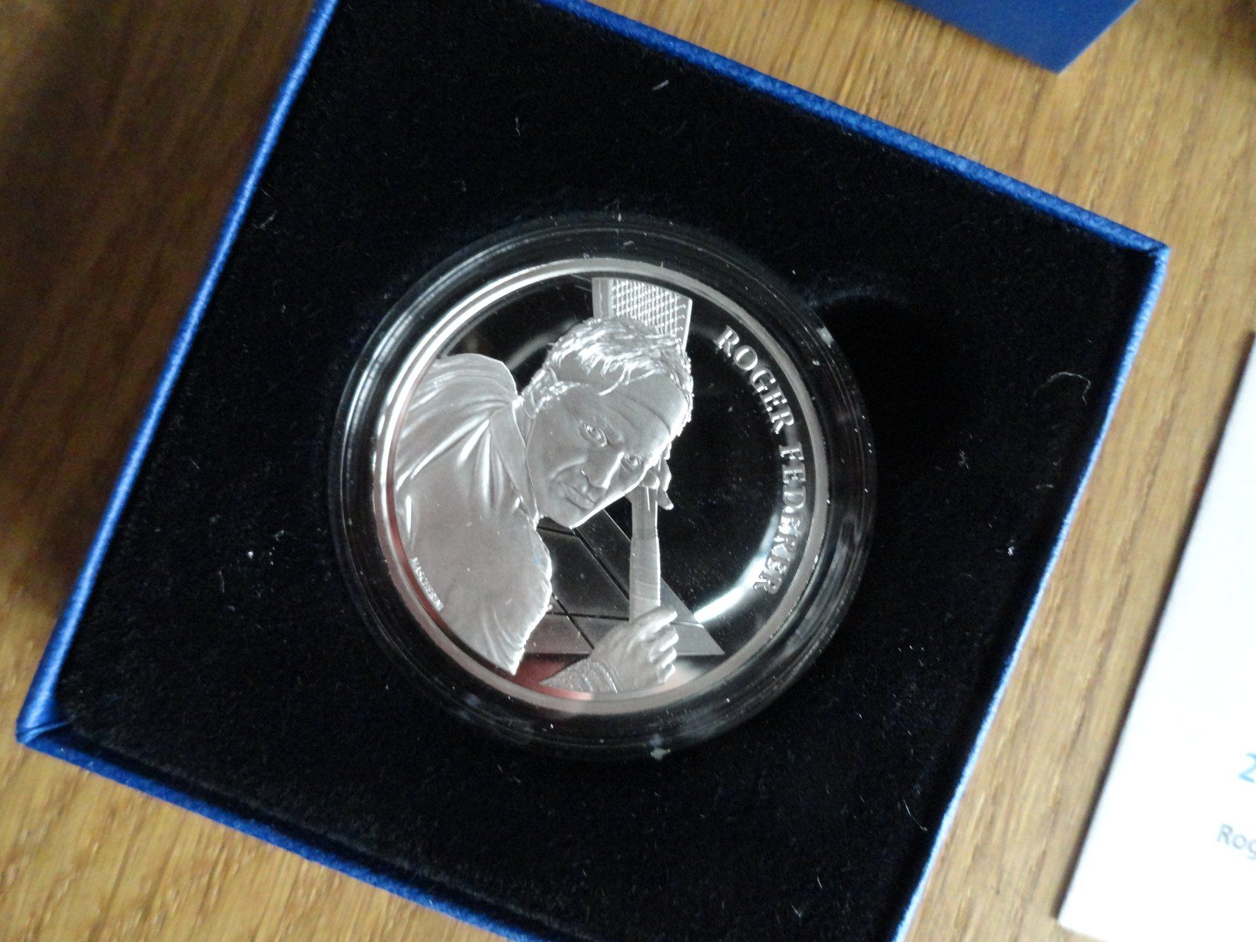 Tutti le monete: 20 Fr. Sonder-Silber -Münze 2020 - "Roger Federer" – Nuovo e nell'imballaggio originale da Gerlafingen venduto da Shiva_74 2