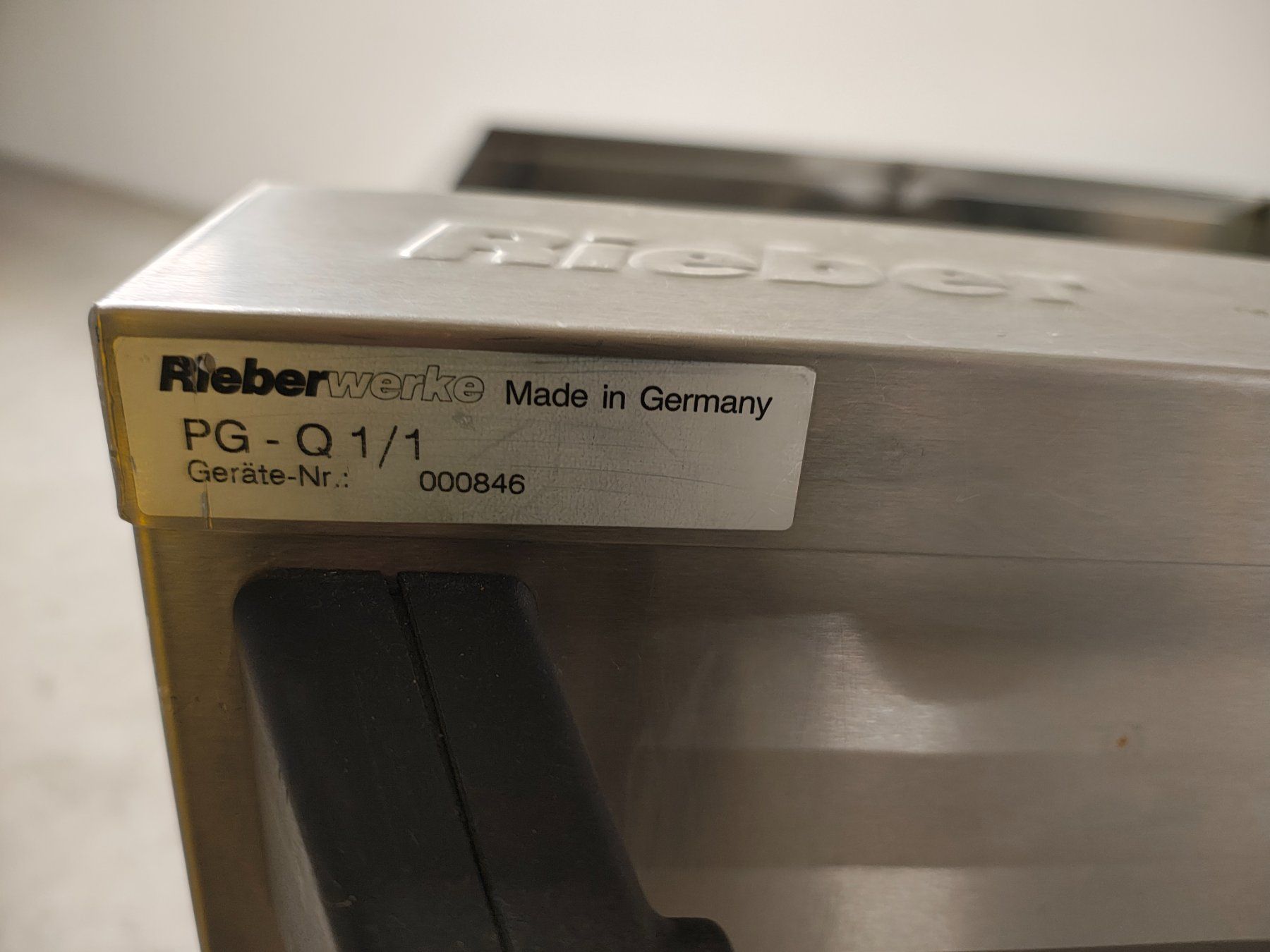Elettrodomestici da cucina: RIEBER Plattformstapler unbeheizt PG-Q1/1 – Usato da Bonstetten venduto da Navilo 3