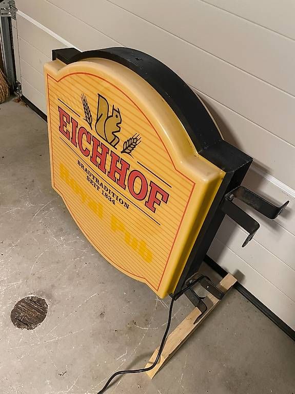 Lampade: Eichhof Bier Leuchtreklame – Usato da Ettingen venduto da Donald4107 1